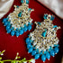 Lotus & Peacock Kundan Earrings from Trenzify Store.