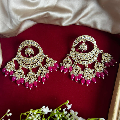 Pearl Chandbali Earrings from Trenzify Store.