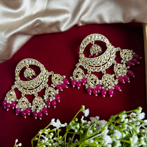 Pearl Chandbali Earrings from Trenzify Store.
