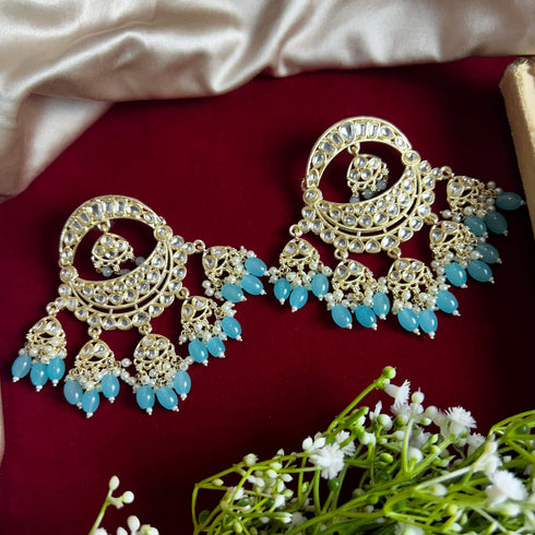 Pearl Chandbali Earrings from Trenzify Store.