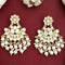 Kundan Pearl Dome Earrings from Trenzify Store.
