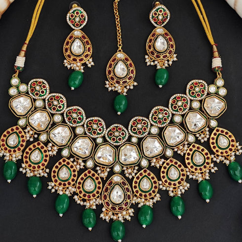 Majestic Kundan Choker Set for Women from Trenzify Store.