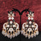 Crescent Bloom Meenakari Chandbaalis from Trenzify Store.