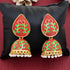Meenakari Blossom Jhumka Earrings from Trenzify Store.
